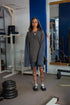 WAFFLE MEXICAN HOODIE -CHARCOAL × BLUE-